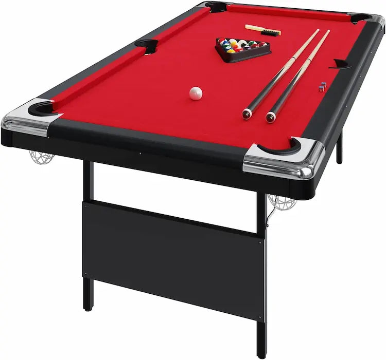 GoSports Portable Foldable Billiards Table (6ft / 7ft / 8ft) – Complete Billiards Set