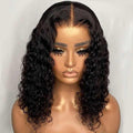 Remy 100% Real Wig, Short Water Bob Wig Brazilian Natural Wave