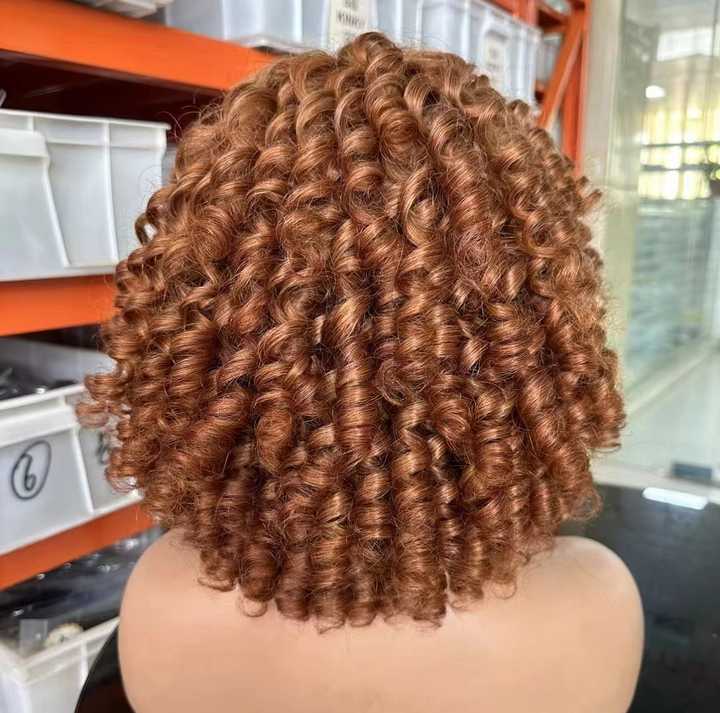 Full coverage curly wig 16 inches