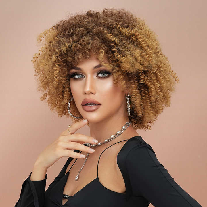 Fluffy Wigs Small Curly Wigs