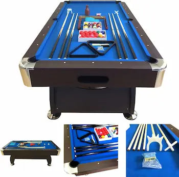Professional Modern Pool Table – Available in 7ft/8ft. Complete Billiards Set
