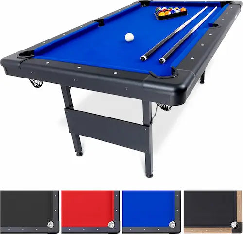 GoSports Portable Foldable Billiards Table (6ft / 7ft / 8ft) – Complete Billiards Set