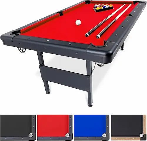 GoSports Portable Foldable Billiards Table (6ft / 7ft / 8ft) – Complete Billiards Set