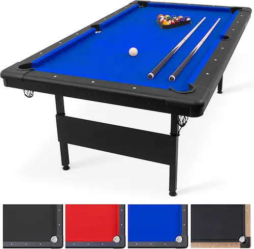 GoSports Portable Foldable Billiards Table (6ft / 7ft / 8ft) – Complete Billiards Set