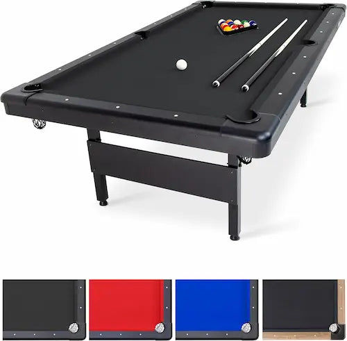 GoSports Portable Foldable Billiards Table (6ft / 7ft / 8ft) – Complete Billiards Set
