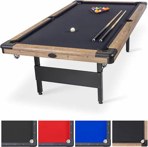 GoSports Portable Foldable Billiards Table (6ft / 7ft / 8ft) – Complete Billiards Set