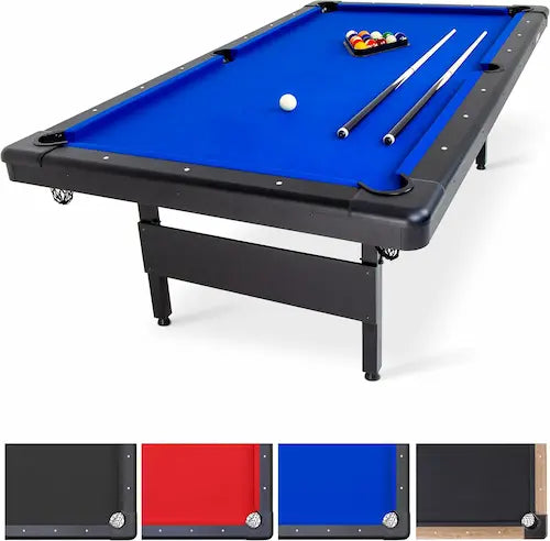 GoSports Portable Foldable Billiards Table (6ft / 7ft / 8ft) – Complete Billiards Set