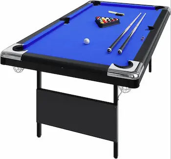 GoSports Portable Foldable Billiards Table – 6ft/7ft/8ft Complete Billiards Set
